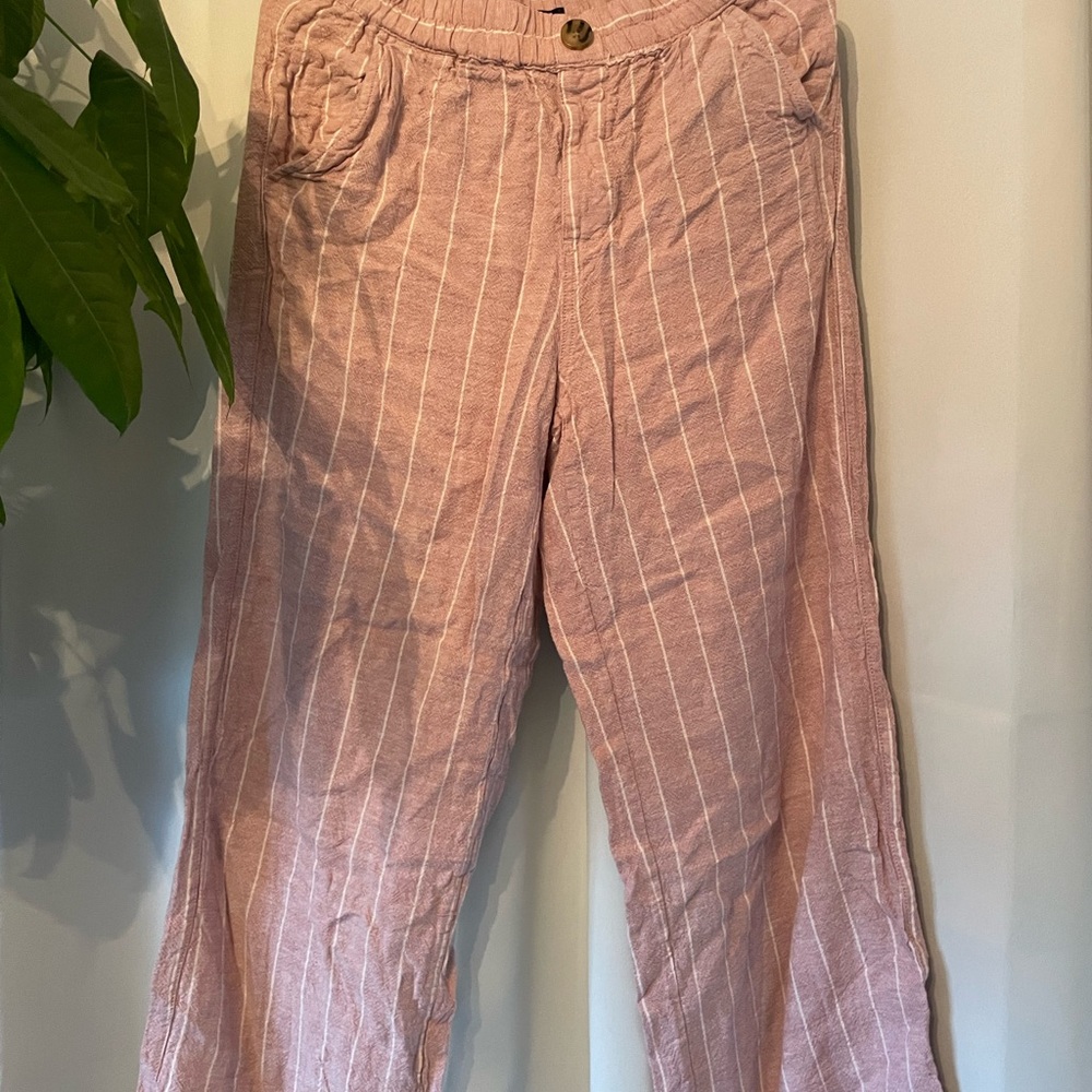 Reitmans Pink Plaid Trousers